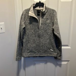 north face grey women’s XS zip up